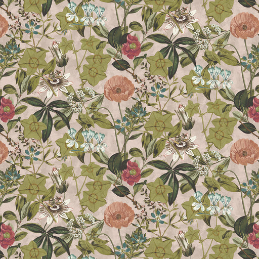 CLARKE AND CLARKE - PASSIFLORA- BLUSH VELVET - Fabric by the Yard BLUSH VELVET