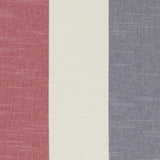 CLARKE AND CLARKE - BUCKTON- DENIM/RED - Fabric by the Yard