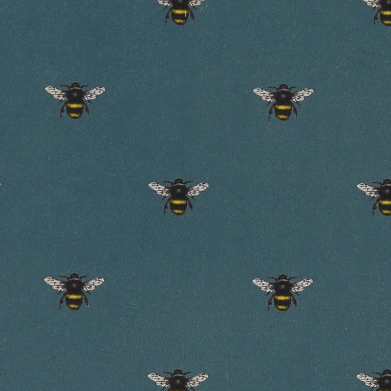 CLARKE AND CLARKE - ABEJA- TEAL - Fabric by the Yard TEAL