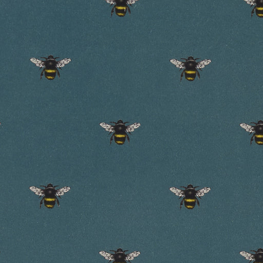 CLARKE AND CLARKE - ABEJA- TEAL - Fabric by the Yard TEAL