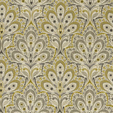 CLARKE AND CLARKE - PERSIA- CHARCOAL/OCHRE - Fabric by the Yard