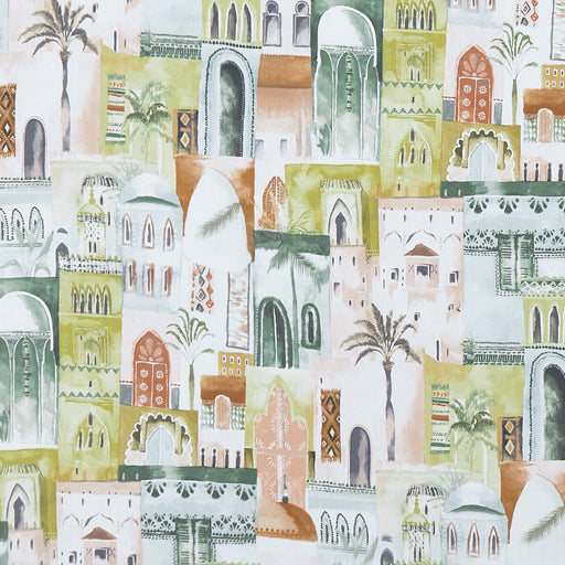CLARKE AND CLARKE - MARRAKECH- APPLE - Fabric by the Yard APPLE