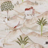 CLARKE AND CLARKE - SAHARA- APPLE/BLUSH - Fabric by the Yard