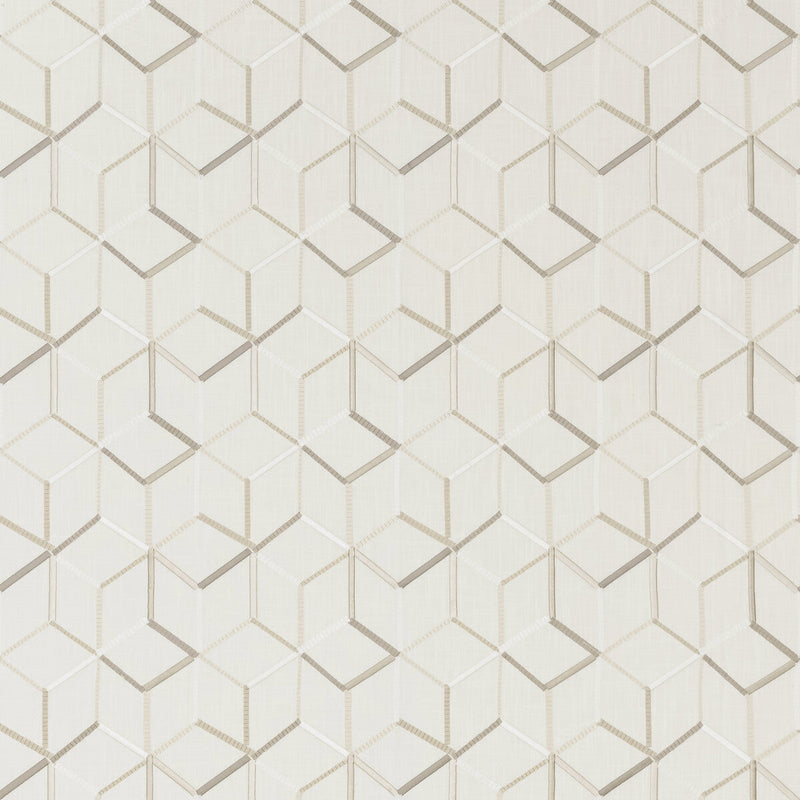 CLARKE AND CLARKE - LINEAR- IVORY - Fabric by the Yard IVORY