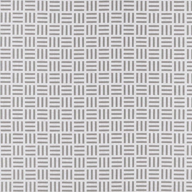CLARKE AND CLARKE - PARALLEL- SILVER - Fabric by the Yard SILVER