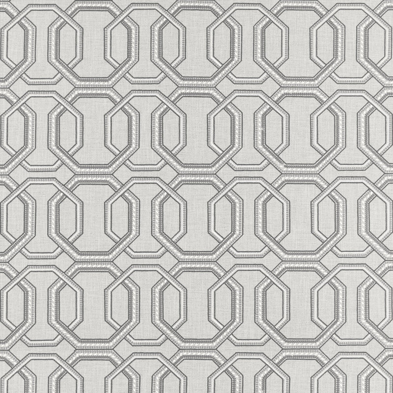 CLARKE AND CLARKE - REPEAT- SILVER - Fabric by the Yard SILVER