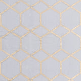CLARKE AND CLARKE - FORMA- CHARCOAL/GOLD - Fabric by the Yard
