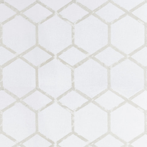 CLARKE AND CLARKE - FORMA- IVORY/SILVER - Fabric by the Yard IVORY/SILVER