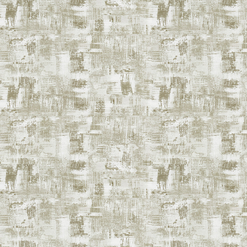 CLARKE AND CLARKE - TESSELLATI- NATURAL/GILVER - Fabric by the Yard NATURAL/GILVER