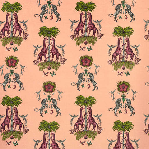 CLARKE AND CLARKE - CREATURA VELVET- PINK - Fabric by the Yard PINK