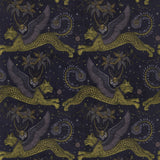 CLARKE AND CLARKE - LYNX VELVET- CHARCOAL - Fabric by the Yard