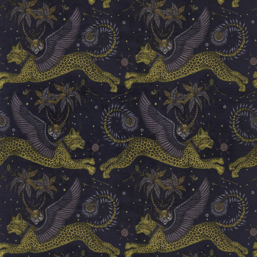 CLARKE AND CLARKE - LYNX VELVET- CHARCOAL - Fabric by the Yard CHARCOAL