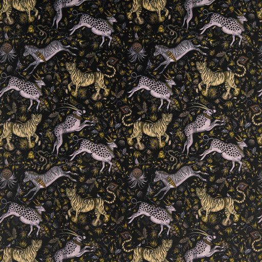 CLARKE AND CLARKE - PROTEA VELVET- CHARCOAL - Fabric by the Yard CHARCOAL