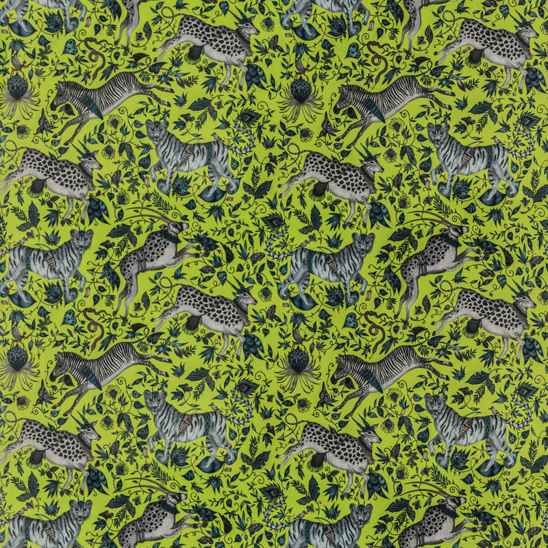 CLARKE AND CLARKE - PROTEA VELVET- LIME - Fabric by the Yard LIME