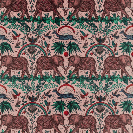 CLARKE AND CLARKE - ZAMBEZI VELVET- PINK - Fabric by the Yard PINK