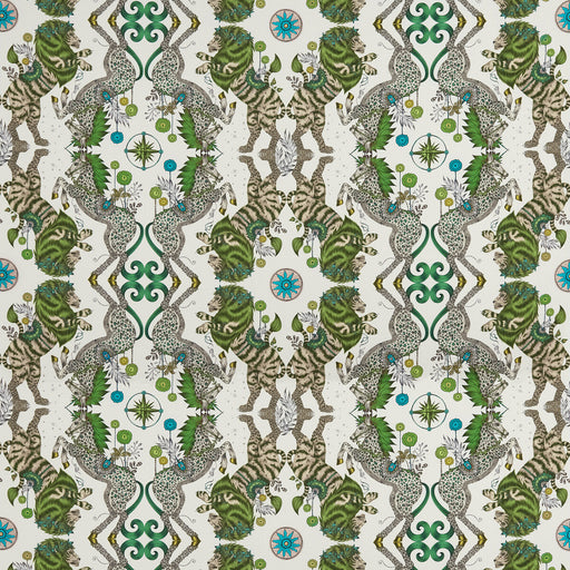CLARKE AND CLARKE - CASPIAN SATIN- LIME - Fabric by the Yard LIME