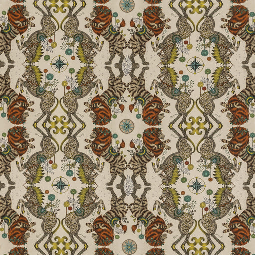 CLARKE AND CLARKE - CASPIAN LINEN- GOLD - Fabric by the Yard GOLD