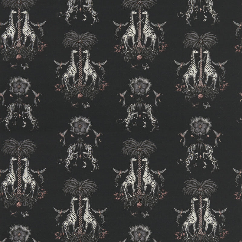 CLARKE AND CLARKE - CREATURA LINEN- CHARCOAL - Fabric by the Yard CHARCOAL