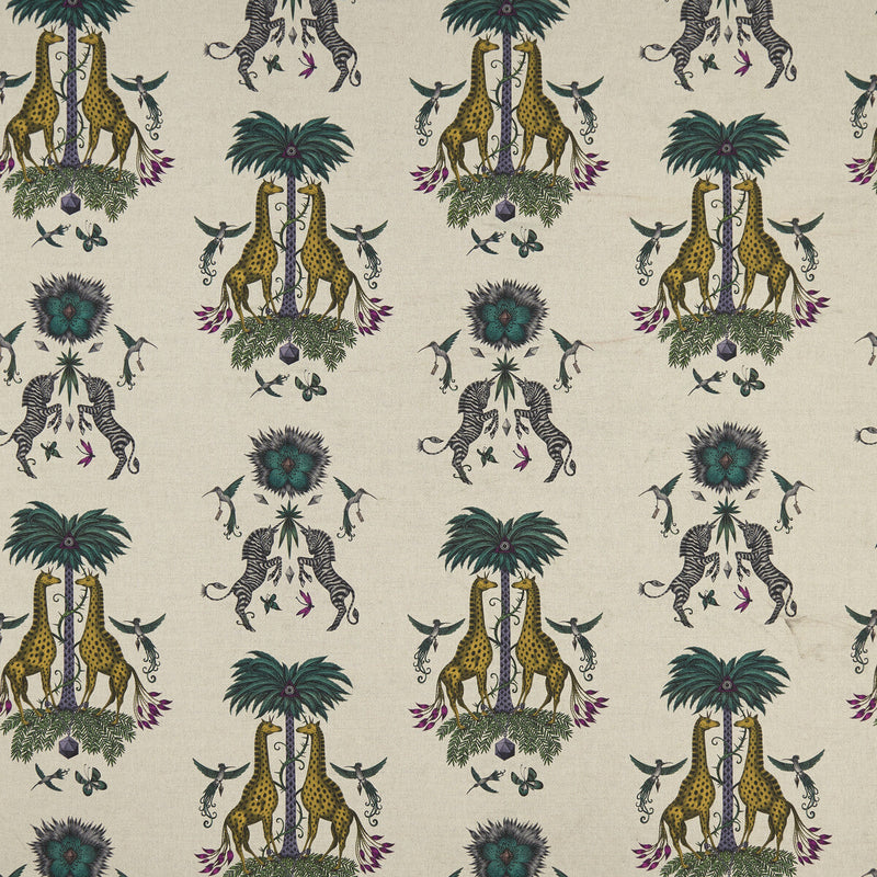 CLARKE AND CLARKE - CREATURA LINEN- YELLOW - Fabric by the Yard YELLOW