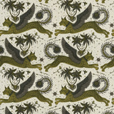 CLARKE AND CLARKE - LYNX LINEN- GOLD - Fabric by the Yard