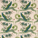 CLARKE AND CLARKE - LYNX LINEN- PINK - Fabric by the Yard