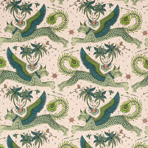 CLARKE AND CLARKE - LYNX LINEN- PINK - Fabric by the Yard PINK