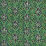 CLARKE AND CLARKE - SILVERBACK LINEN- GREEN - Fabric by the Yard