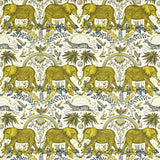 CLARKE AND CLARKE - ZAMBEZI LINEN- GOLD - Fabric by the Yard