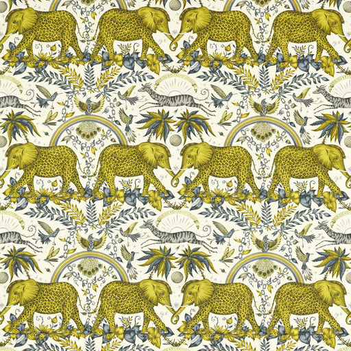 CLARKE AND CLARKE - ZAMBEZI LINEN- GOLD - Fabric by the Yard GOLD