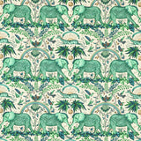 CLARKE AND CLARKE - ZAMBEZI LINEN- GREEN - Fabric by the Yard