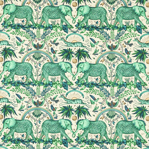 CLARKE AND CLARKE - ZAMBEZI LINEN- GREEN - Fabric by the Yard GREEN