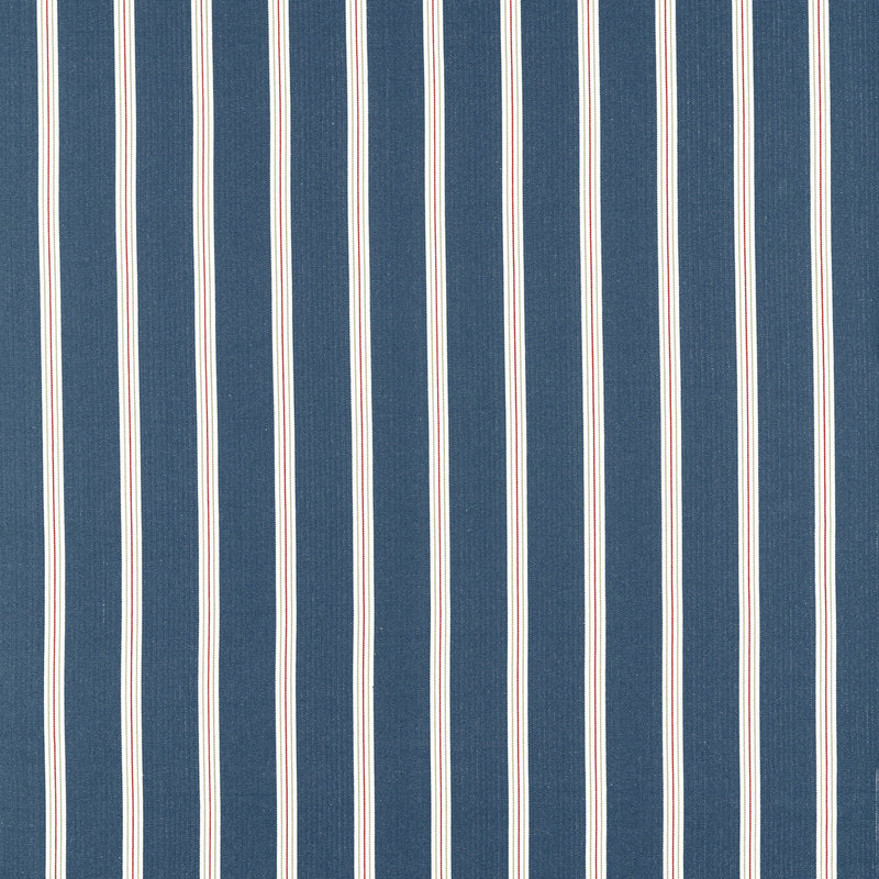 CLARKE AND CLARKE - KNIGHTSBRIDGE- NAVY/ROUGE - Fabric by the Yard NAVY/ROUGE