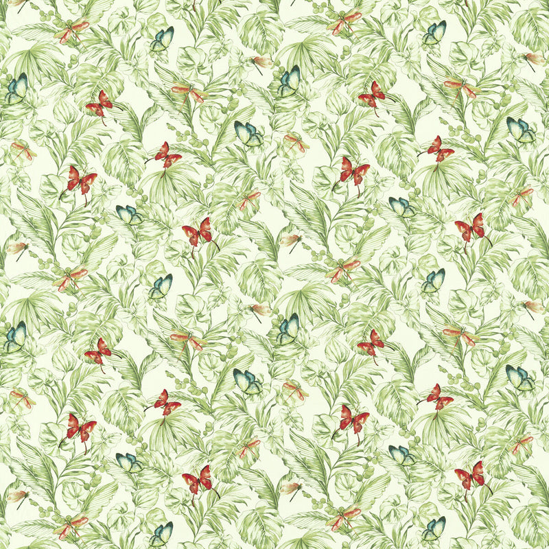 CLARKE AND CLARKE - ACADIA- OLIVE/SPICE - Fabric by the Yard OLIVE/SPICE