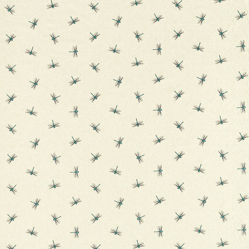CLARKE AND CLARKE - DAMSEL- TEAL - Fabric by the Yard TEAL