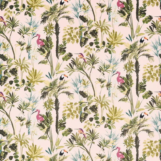 CLARKE AND CLARKE - PALM- BLUSH VELVET - Fabric by the Yard BLUSH VELVET
