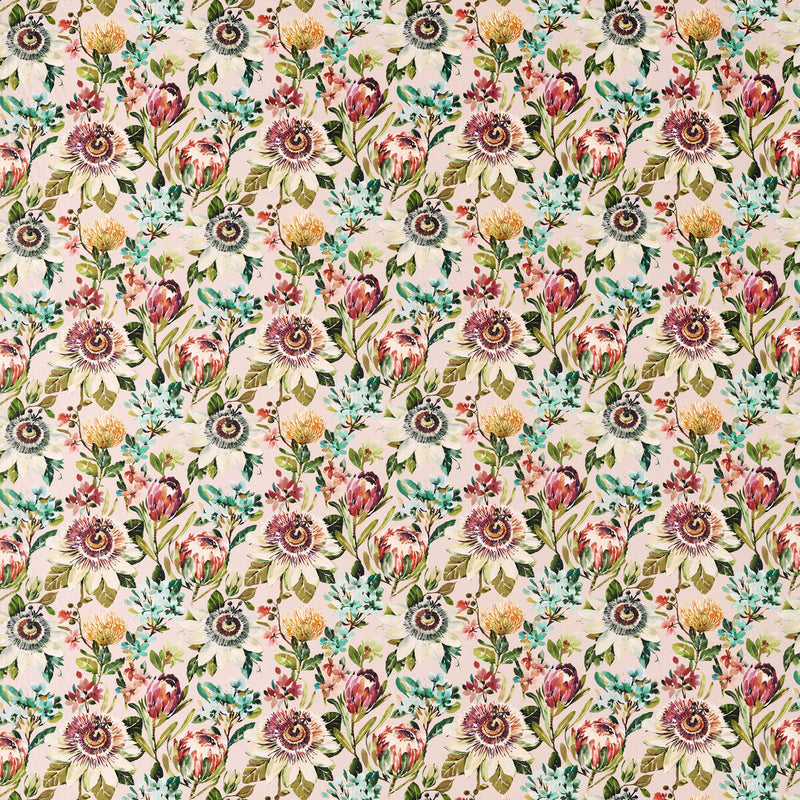 CLARKE AND CLARKE - PARADISE- BLUSH - Fabric by the Yard BLUSH