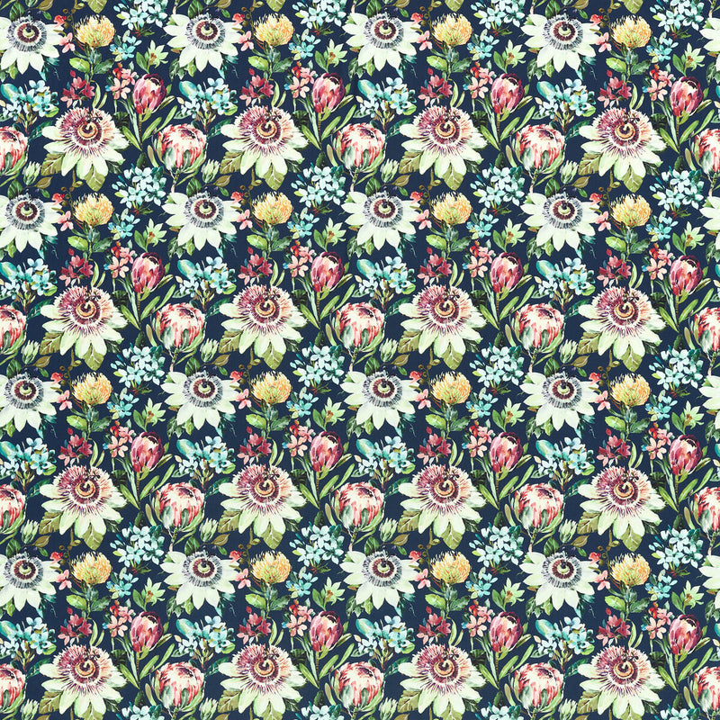 CLARKE AND CLARKE - PARADISE- MIDNIGHT VELVET - Fabric by the Yard MIDNIGHT VELVET