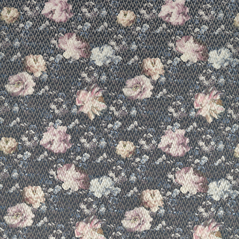 CLARKE AND CLARKE - CAMILE- BLUSH/CHARCOAL - Fabric by the Yard BLUSH/CHARCOAL