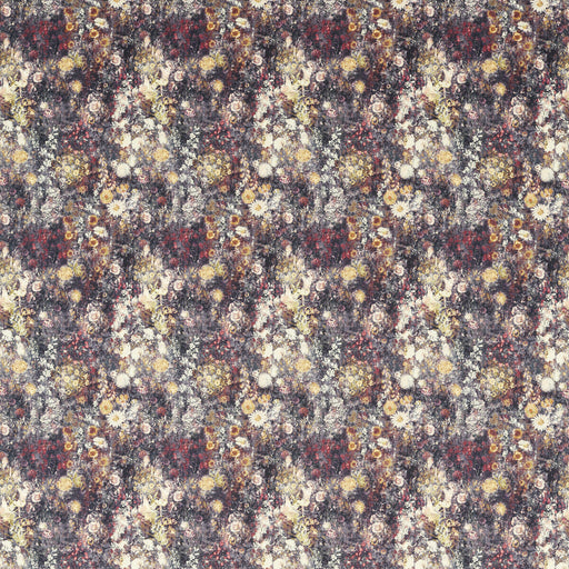 CLARKE AND CLARKE - ROSEDENE- RASPBERRY/OCHRE - Fabric by the Yard RASPBERRY/OCHRE