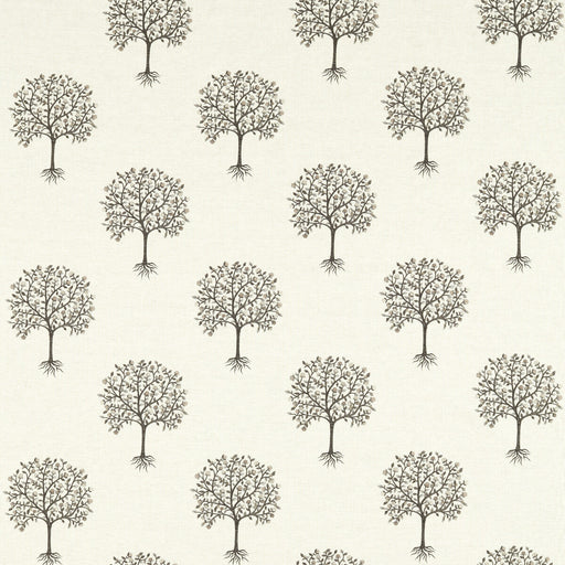 CLARKE AND CLARKE - BERGAMOT- CHARCOAL/LINEN - Fabric by the Yard CHARCOAL/LINEN