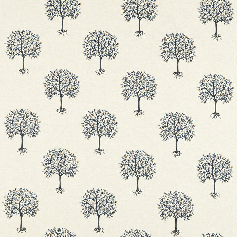 CLARKE AND CLARKE - BERGAMOT- DENIM/MIDNIGHT - Fabric by the Yard DENIM/MIDNIGHT