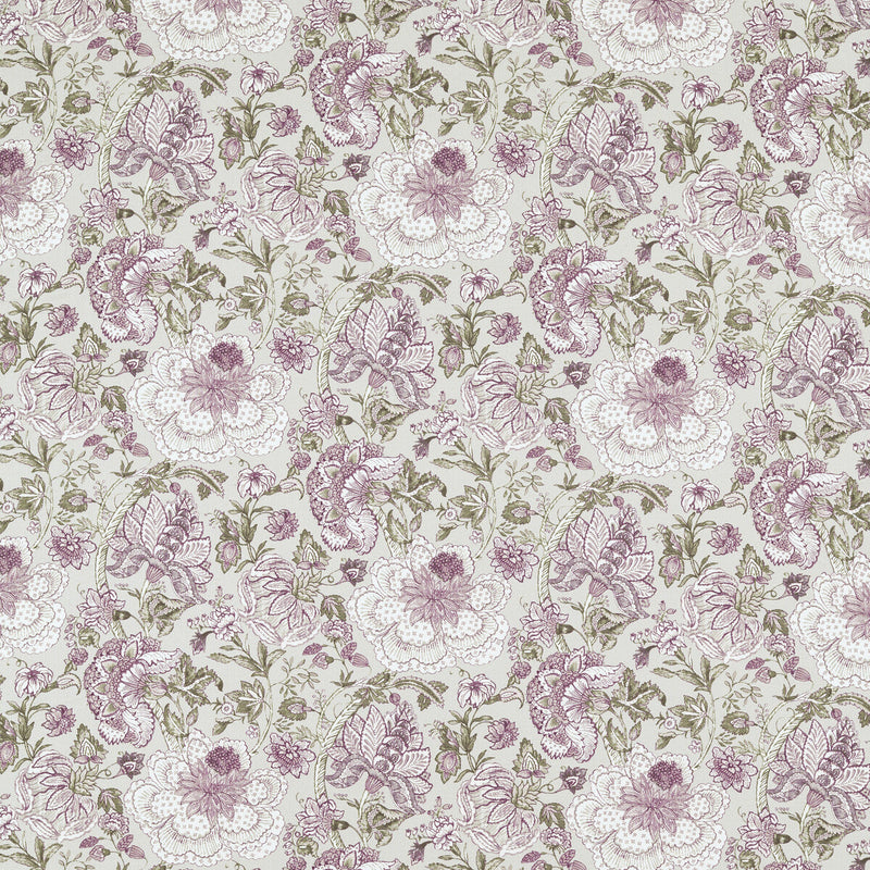 CLARKE AND CLARKE - LUCIENNE- RASPBERRY/LINEN - Fabric by the Yard RASPBERRY/LINEN