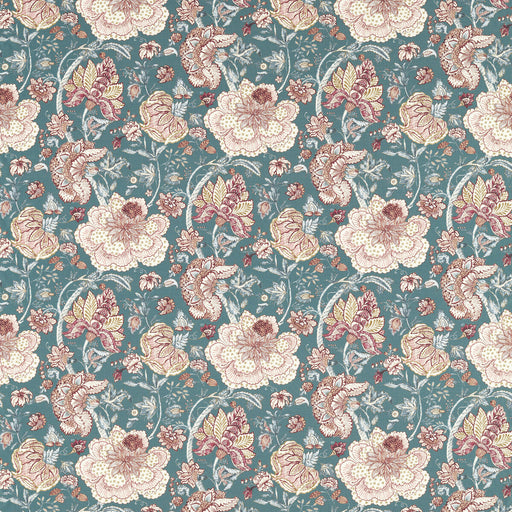 CLARKE AND CLARKE - LUCIENNE- TEAL - Fabric by the Yard TEAL