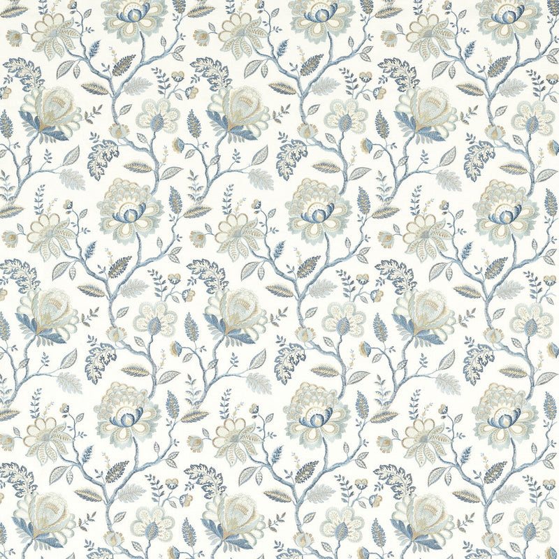 CLARKE AND CLARKE - ADELINE- DENIM/MIDNIGHT - Fabric by the Yard DENIM/MIDNIGHT
