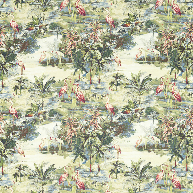 CLARKE AND CLARKE - HABITAT- LAGOON - Fabric by the Yard LAGOON