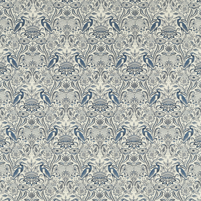 CLARKE AND CLARKE - NAKURU- MIDNIGHT/LINEN - Fabric by the Yard MIDNIGHT/LINEN