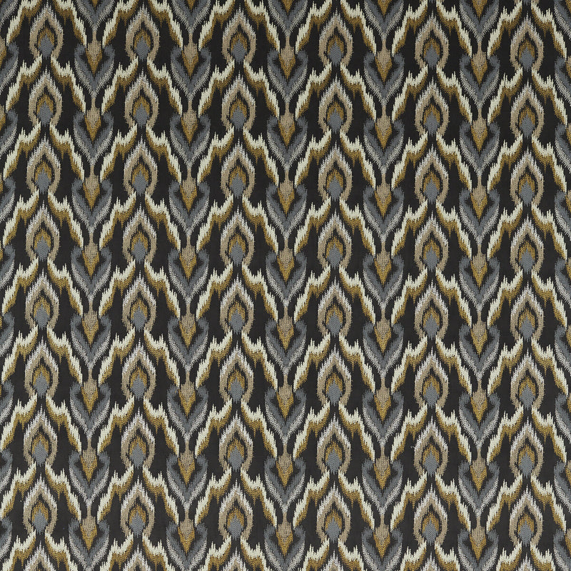 CLARKE AND CLARKE - VELLUTO- NERO - Fabric by the Yard NERO