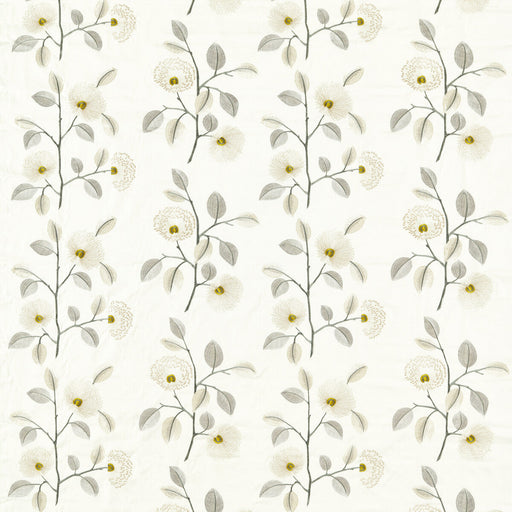 CLARKE AND CLARKE - MONIQUE- NATURAL/PEWTER - Fabric by the Yard NATURAL/PEWTER