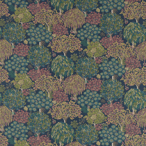 CLARKE AND CLARKE - TATTON- MIDNIGHT - Fabric by the Yard MIDNIGHT