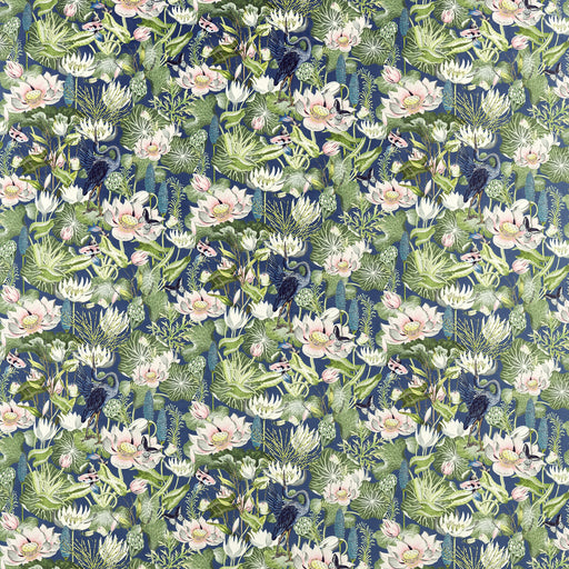 CLARKE AND CLARKE - F1591/02 - WATERLILY - Fabric By the Yard